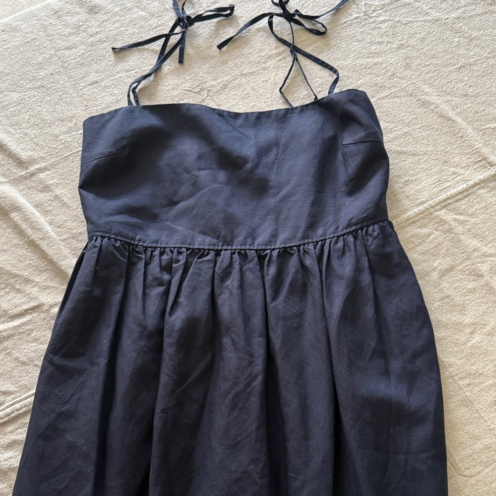 Uniqlo Dark Navy Smocked Dress